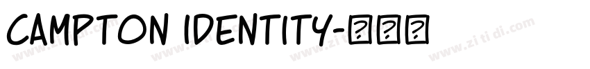 Campton Identity字体转换 Campton Identity字体转换